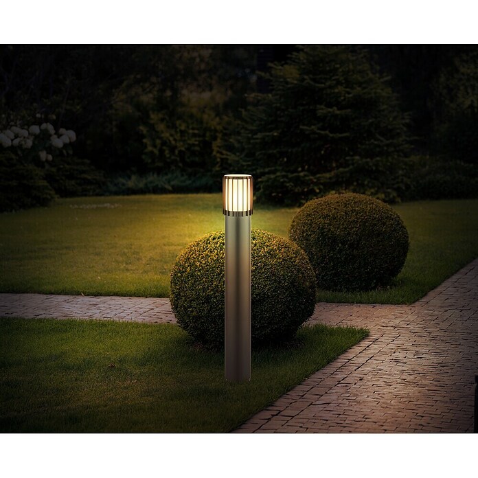 Globo Außensockelleuchte Mervin (15 W, Farbe Gehäuse: Anthrazit, 102 x 102 x 1 010 mm, Ohne Leuchtmittel) | BAUHAUS