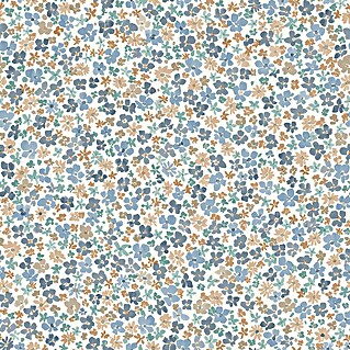 Dutch Wallcoverings Vliesbehang Veronica Blauw (Blauw, 10 m x 53 cm)