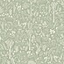 Dutch Wallcoverings Vliesbehang Woodlandanimals Groen 