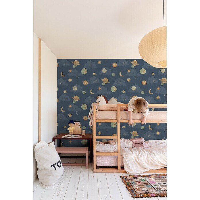 Dutch Wallcoverings Vliesbehang Maury (Blauw, 10 m x 53 cm) | BAUHAUS