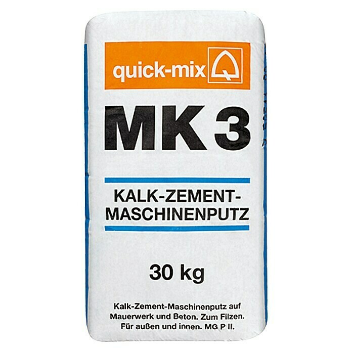 Quick-Mix Kalk-Zement-Maschinenputz MK330 kg, Mineralisch, Innen Unknown