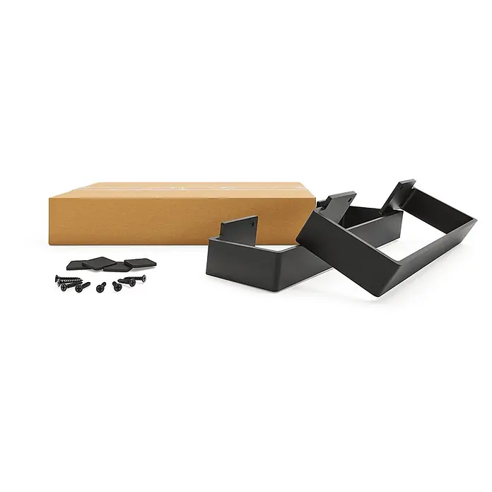 HEVVA Möbelfuß-Set - L x B x H: 45 x 4 x 10 cm, Metall, 2 Stk.