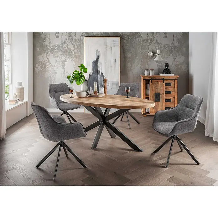 Bene Living Kommode Florenz - L x B x H: 45 x 90 x 100 cm, Braun, Anzahl Schubladen: 4 Stk.