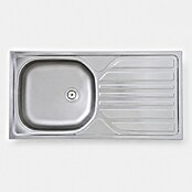 Respekta Küchenzeile KB300WWBSCGKE178G (Breite: 300 cm, Mit Elektrogeräten, Weiß)