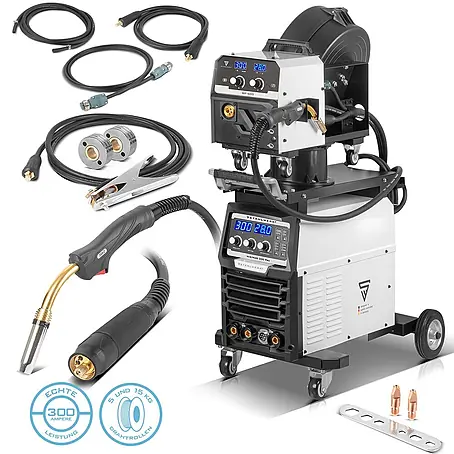 STAHLWERK  MIG/MAG-Schweißgerät 300 Pro Vollsynergischer IGBT Inverter