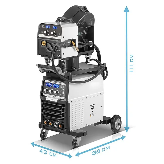 STAHLWERK MIG/MAG-Schweißgerät 300 Pro Vollsynergischer IGBT Inverter - Schweißstrom: 300 A