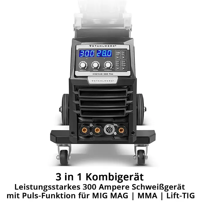 STAHLWERK MIG/MAG-Schweißgerät 300 Pro Vollsynergischer IGBT Inverter - Schweißstrom: 300 A