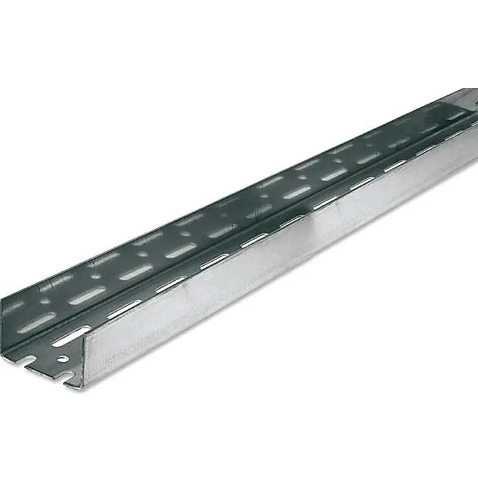 Knauf UA-Aussteifungsprofil - 2.600 x 50 x 40 mm - Metallprofil mit Löchern für Kabelmanagement. Ideal für organisierte Kabelführung und Installationen in verschiedenen Umgebungen.