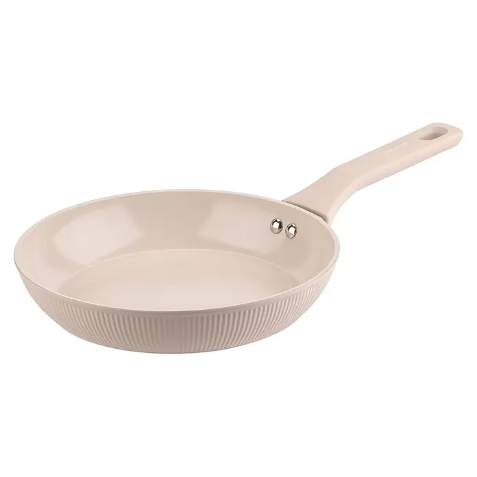 Fackelmann Pfanne Pamela Reif Kollektion Shell - Durchmesser: 24 cm, Beige - Beige Bratpfanne mit Antihaftbeschichtung und passendem Griff.
