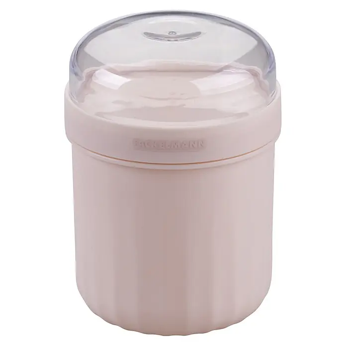Fackelmann Lunchbox Pamela Reif Kollektion - Rosa - Hellrosa FACKELMANN Lebensmittelbehälter mit klarem, gewölbtem Deckel.