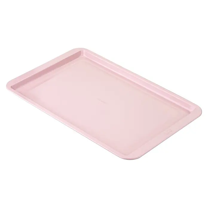 Fackelmann Backblech Pamela Reif Kollektion - 43 x 38 cm, Rosa - Rechteckiges pastellrosa Backblech.