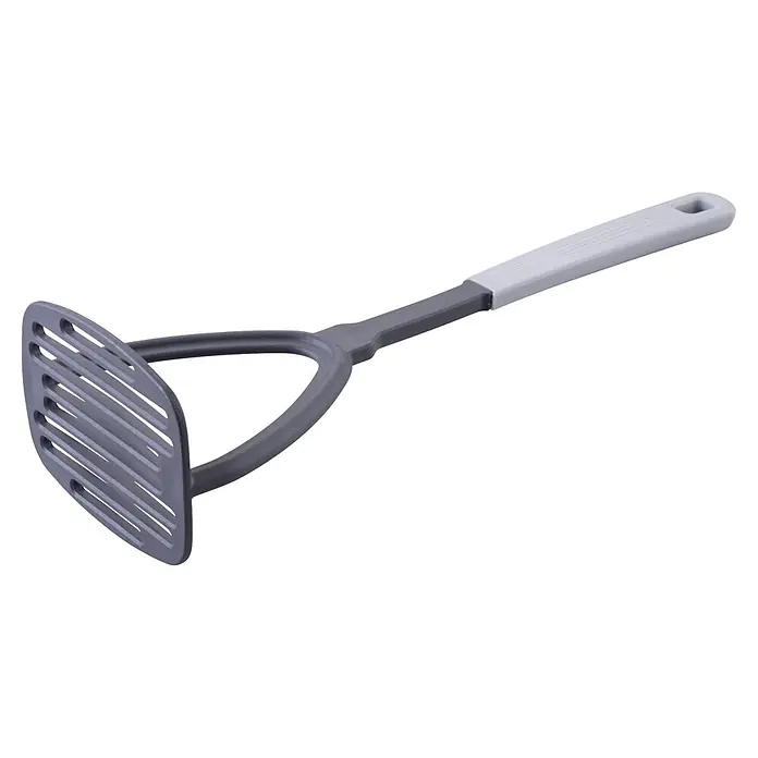 Fackelmann Kartoffelstampfer Köln - Kunststoff, Länge: 32 cm - Grauer und hellgrauer Kartoffelstampfer aus Kunststoff mit ergonomischem Griff.