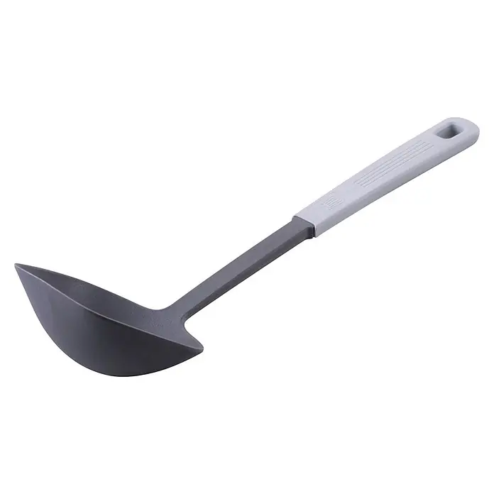 Fackelmann Schöpfkelle Köln - 30 cm, Kunststoff - Dunkelgraue Kunststoff-Suppenkelle mit hellgrauem Griff.