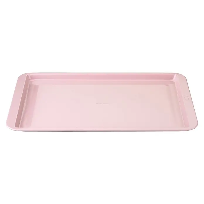 Fackelmann Backblech Pamela Reif Kollektion - 43 x 38 cm, Rosa - Rosa Backblech aus Metall mit erhöhtem Rand, zum Backen oder Braten.
