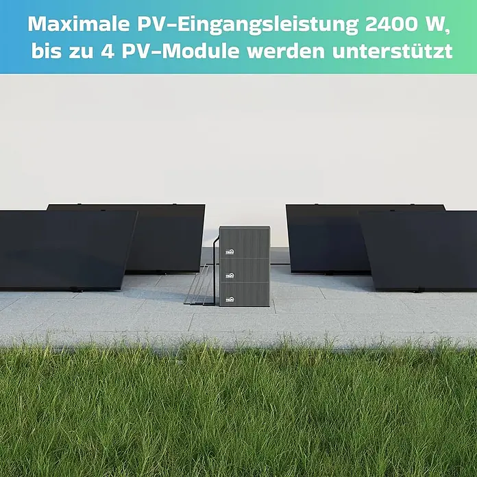 Tsun Balkonkraftwerk TSOL-DB2000Lite - Nennleistung: 800 W, L x B x H: 22,6 x 38 x 18 cm