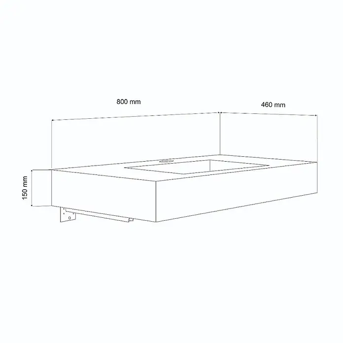 Kiamami Valentina Aufsatzwaschbecken - 460 x 800 cm