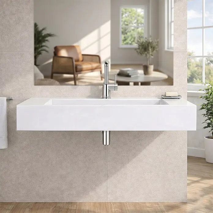 Kiamami Valentina Aufsatzwaschbecken - 460 x 1.000 cm