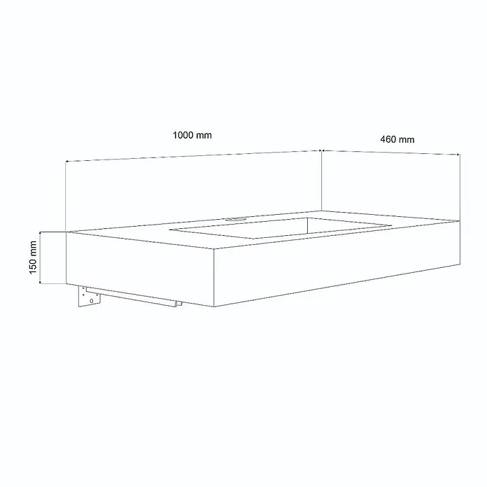 Kiamami Valentina Aufsatzwaschbecken - 460 x 800 cm