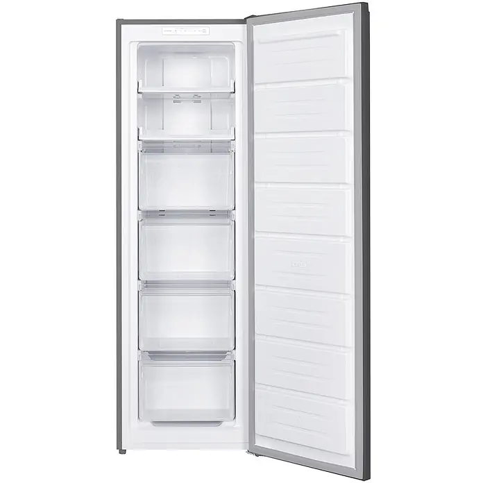 homeX Tiefkühlschrank FSN2041E-S - Nutzinhalt Gesamt: 204 l, 60 cm x 540 mm x 1.705 mm, Silber