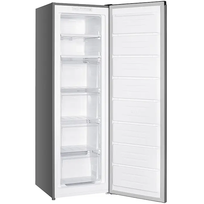 homeX Tiefkühlschrank FSN2041E-S - Nutzinhalt Gesamt: 204 l, 60 cm x 540 mm x 1.705 mm, Silber