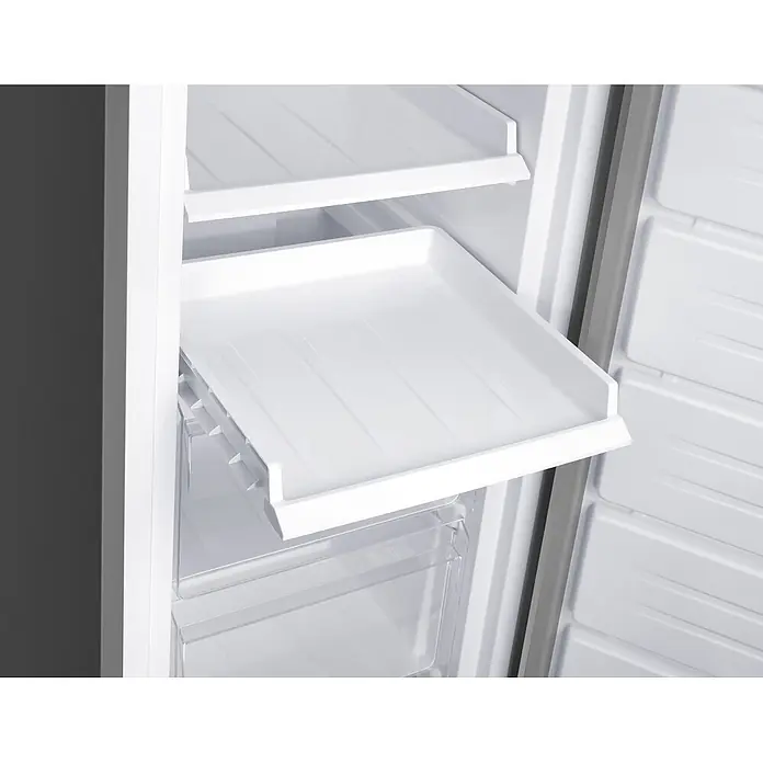homeX Tiefkühlschrank FSN2041E-S - Nutzinhalt Gesamt: 204 l, 60 cm x 540 mm x 1.705 mm, Silber