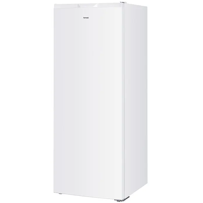 homeX FSN1611E-W -  - Weißer aufrechter homex Kühlschrank oder Gefrierschrank im modernen Design.