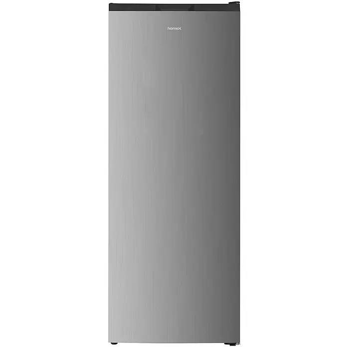 homeX Tiefkühlschrank FSN1611E-S - Nutzinhalt Gesamt: 161 l, 60 cm x 540 mm x 1.430 mm, Silber