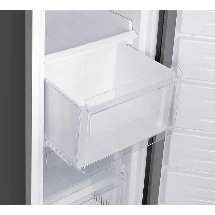 homeX Tiefkühlschrank FSN1611E-S - Nutzinhalt Gesamt: 161 l, 60 cm x 540 mm x 1.430 mm, Silber