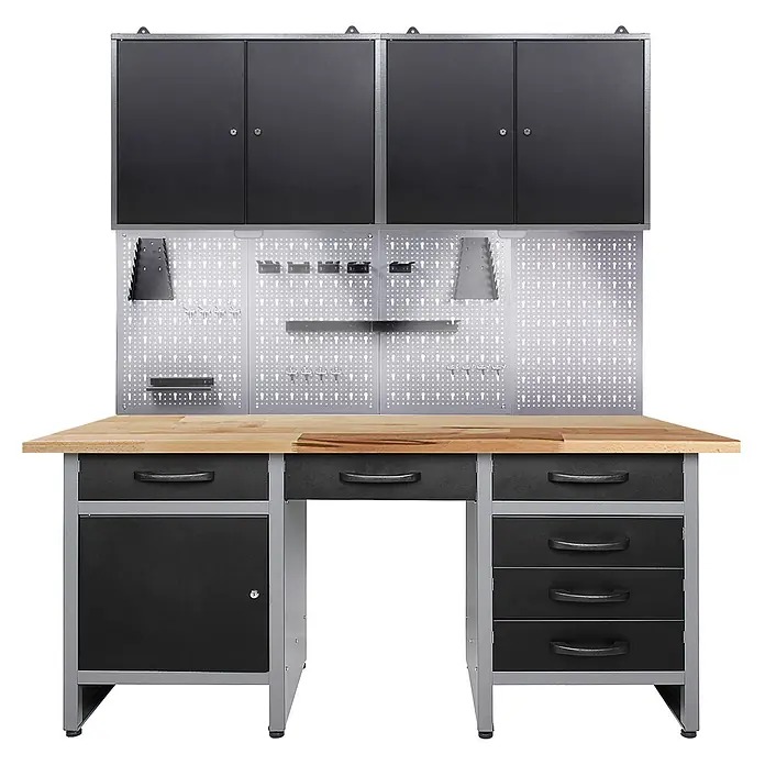 Ondis24 Werkbank-Set - Arbeitshöhe: 850 mm, Metall