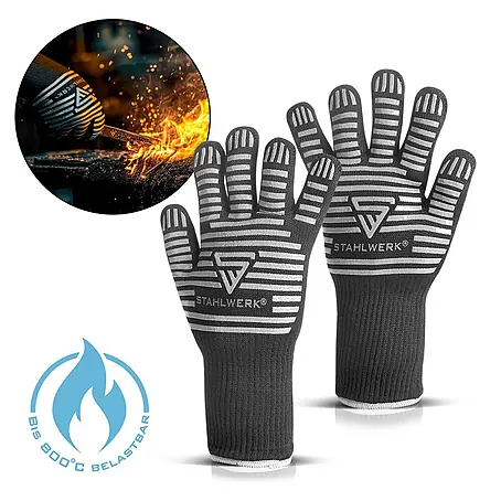 STAHLWERK  Arbeitshandschuhe Hitzebeständige Handschuhe bis 800°C