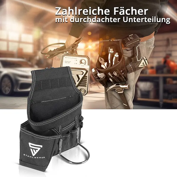 STAHLWERK Werkzeug-Gürteltasche Werkzeuggürtel - Kunststoff