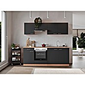 Respekta Singleküche KB210BGEC (210 cm, Grau)