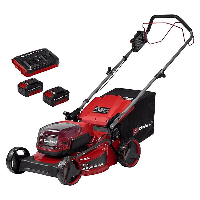 Einhell Akumulatorska kosilnica GC-CM 36/46 S Li BL  (36 V, 2 bateriji, 4 Ah, Širina reza: 46 cm, Samohodna) | 7239 - Akkumäher Marke | IAEA - Rasenmäher | IAE - Gartenmotorgeräte | IA - Gartenhartware | I - Stadtgarten | BAUHAUS