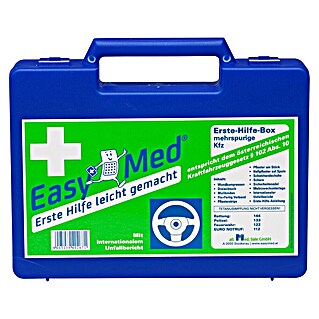 EasyMed Kfz-Verbandkasten (Geeignet für: Mehrspurige Kraftfahrzeuge, Blau)