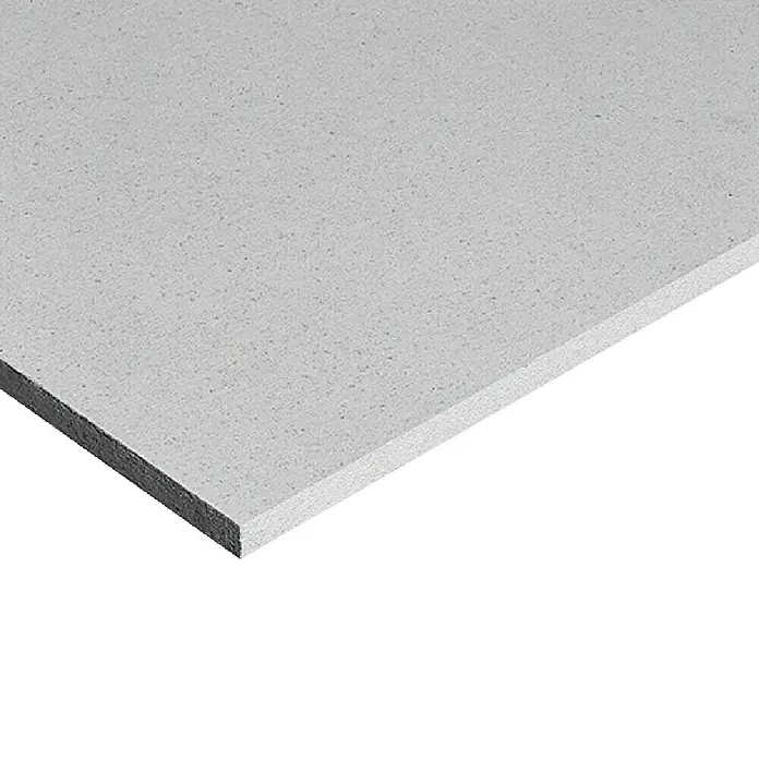 Fermacell Gipsfaserplatte 1-Mann-Platte - 1.500 x 1.000 x 12,5 mm - Nahaufnahme einer grauen Hartschaumplatte, die sich ideal für Modellbau, Beschilderung oder Bastelarbeiten eignet.