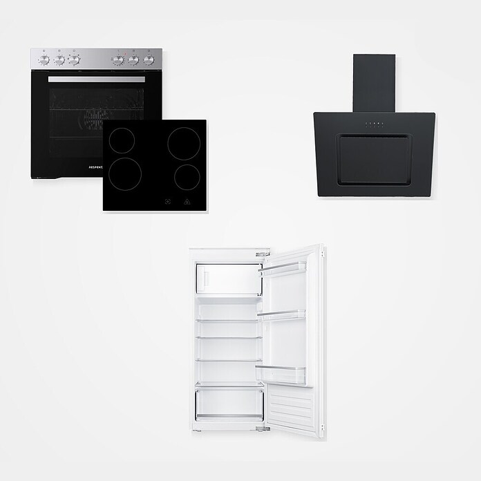 Respekta Inselküche Hilde Typ 2 (Breite: 280 cm, Grau, Mit Elektrogeräten) | BAUHAUS