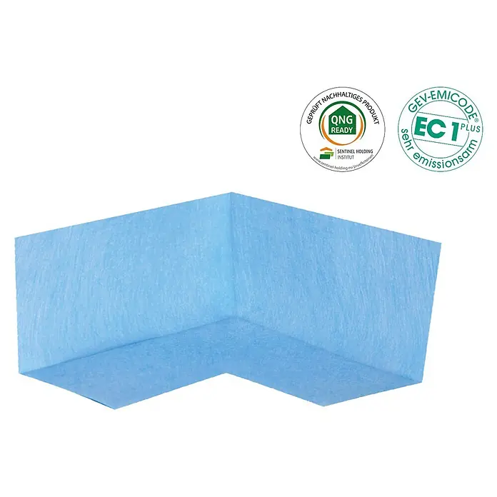 PCI Pecitape Dichtecke 90° Innen - Innenecke, 2 Stk. - Hellblaues Vlies-Eckstück.