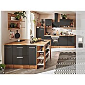 Respekta Inselküche Hilde Typ 2 (Breite: 280 cm, Grau, Mit Elektrogeräten) | BAUHAUS