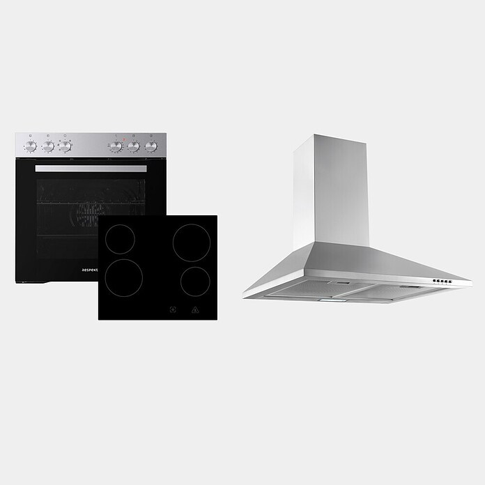 Respekta Singleküche KB210WGC (210 cm, Grau)