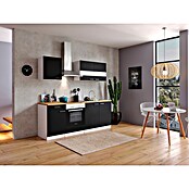 Respekta Singleküche KB210WSC (210 cm, Schwarz)