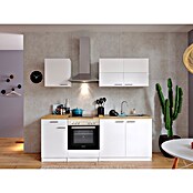 Respekta Singleküche KB210WWC (210 cm, Weiß)