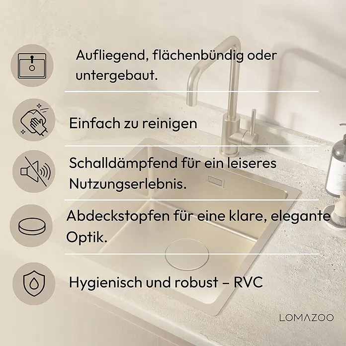 LOMAZOO Einbauspüle LMZ-SUPREME - 
