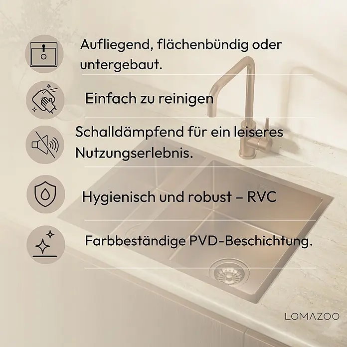 LOMAZOO Einbauspüle LMZ-AMBER - 
