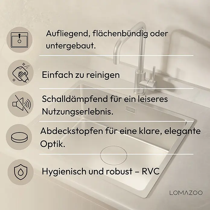LOMAZOO Einbauspüle LMZ-NEXION - 
