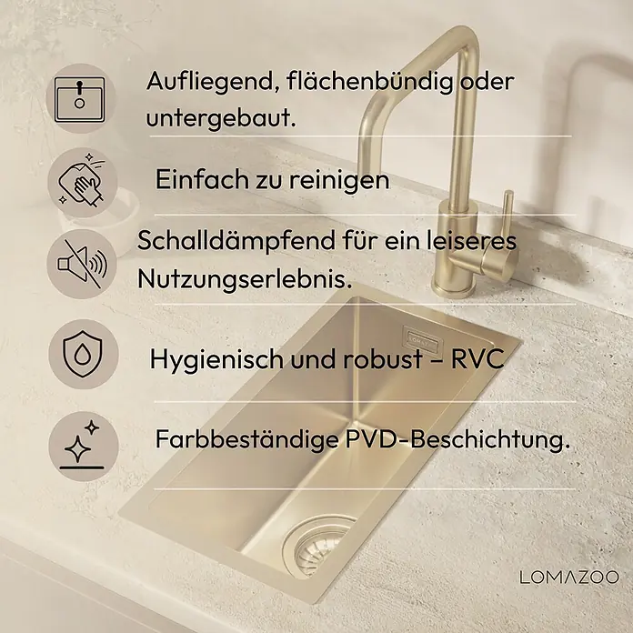 LOMAZOO Einbauspüle LMZ-ASTRA - 