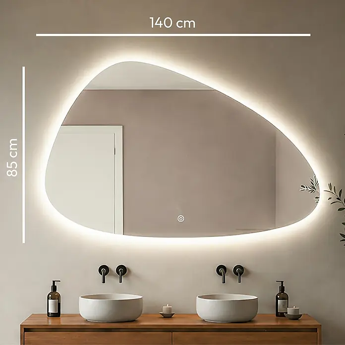 LOMAZOO Lichtspiegel LMZ-ALICANTE - Silber