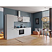 Respekta Küchenzeile KB270WWCGKE178 (Breite: 270 cm, Mit Elektrogeräten, Weiß)