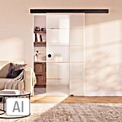 Diamond Doors Schiebetür-Komplettset Jubidoor 6.1 Premium (935 x 2 058 mm, Schwarz, Einscheibensicherheitsglas (ESG)) | BAUHAUS
