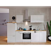 Respekta Küchenzeile KB280WWC (Breite: 280 cm, Mit Elektrogeräten, Weiß)