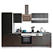 Respekta Küchenzeile KB280WGCGKE178 (Breite: 280 cm, Mit Elektrogeräten, Grau)